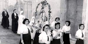 SANTA CRUZ ORAN - 1949 PROCESSION VIERGE DE SANTA CRUZ